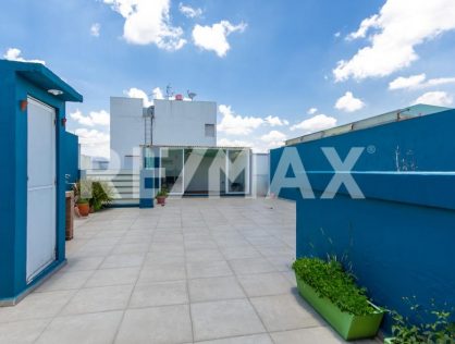 Renta departamento amueblado con roof garden privado en Escandón RDR544569